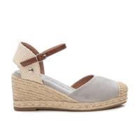 XTI - Sandalias con Cuña Mujer Plata - Calzado Cómodo y Versátil - Moda casual - Modelo 14074616 (Talla 35)