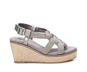 XTI, Sandalias con cuña Mujer, Plomo (141441), 40 EU
