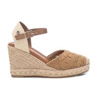 XTI - Sandalias con Cuña Mujer Taupe - Calzado Cómodo y Versátil - Moda casual - Modelo 14233502 (Talla 39)
