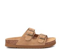 XTI - Sandalias de Tacón Mujer Camel - Calzado Cómodo y Versátil - Moda casual - Modelo 14255201 (Talla 39)