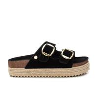 XTI - Sandalias de Tacón Mujer Negro - Calzado Cómodo y Versátil - Moda casual - Modelo 14363505 (Talla 38)