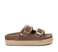 XTI - Sandalias de Tacón Mujer Taupe - Calzado Cómodo y Versátil - Moda casual - Modelo 14363502 (Talla 36)