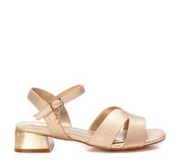XTI - Sandalia Mujer Oro - Calzado Cómodo y Versátil - Moda casual - Modelo 14412602 (Talla 36)