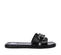 XTI - Sandalias Planas Mujer Negro - Calzado Cómodo y Versátil - Moda casual - Modelo 14367903 (Talla 38)