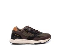 Xti Zapatilla caballero con cremallera y cordones. Kaki 45