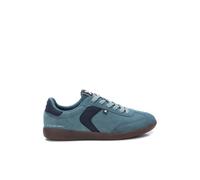 Xti Zapatilla caballero serraje con cordones. Azul claro 43