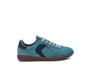Xti Zapatilla caballero serraje con cordones. Azul claro 43