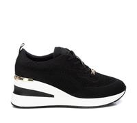XTI - Zapatilla Mujer Negro - Calzado Cómodo y Versátil - Moda Casual - Modelo 14306901 (Talla 39)