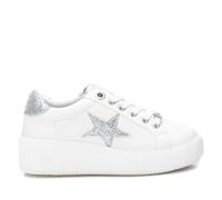 XTI - Zapatilla Niña Plata - Calzado Cómodo y Versátil - Moda Casual - Modelo 15094502 (Talla 35)