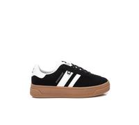 Xti Zapatilla señora antelina con doble suela. Negro 38