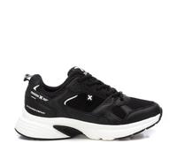 XTI - Zapatillas Deportivas Mujer Negro - Calzado Cómodo y Versátil - Moda Casual - Modelo 14358703 (Talla 39)