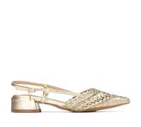 XTI - Zapato Mujer Oro - Calzado Cómodo y Versátil - Moda Casual - Modelo 14502901 (Talla 40)