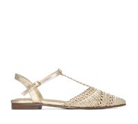 XTI - Zapato Mujer Oro - Calzado Cómodo y Versátil - Moda Casual - Modelo 14513601 (Talla 36)