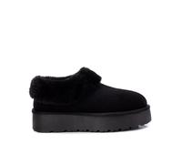 Xti Zueco señora antelina de doble piso, con forro de pelo. Negro 38