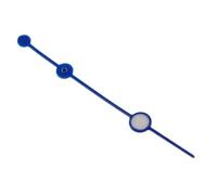 XTINKOPW 1/3 Piezas de manecillas for Reloj de Buceo Estilo Submarino for NH35, NH36, NH38, NH70, NH71, NH72, 4R35/36, 7029, Accesorios Mercedes Needles Mod.(Blue Second)