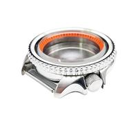 XTINKOPW 1 Caja de Reloj SKX007 de 42 mm, Accesorio de Reloj Modificado for Buceo, Caja de Acero Inoxidable for Relojes NH35A/NH36A.(Orange Inner Shadow)