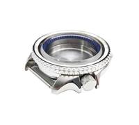 XTINKOPW 1 Caja de Reloj SKX007 de 42 mm, Accesorio de Reloj Modificado for Buceo, Caja de Acero Inoxidable for Relojes NH35A/NH36A.(BlueRed Inner Shadow)