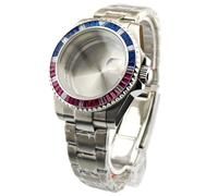 XTINKOPW 1 Caja Plateada de 40,5 mm for Reloj de Hombre, Compatible con NH34, NH35 y NH36, Movimiento automático, Caja de Zafiro.(White)