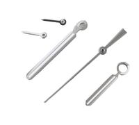 XTINKOPW 1 Juego de 6 Agujas Luminosas VK63 Pines, Color Plata, Oro Rosa y Verde. Compatibles con Movimiento Cuarzo VK63A(Gun)