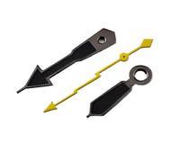 XTINKOPW 1 Juego de Agujas for Reloj NH35, con Pasador Negro y segundero Tenue Brillo Verde Tipo Rayo, Compatible Movimientos NH35/NH36/4R/7S(7)