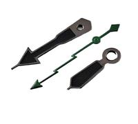 XTINKOPW 1 Juego de Agujas for Reloj NH35, con Pasador Negro y segundero Tenue Brillo Verde Tipo Rayo, Compatible Movimientos NH35/NH36/4R/7S(5)