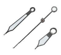 XTINKOPW 1 Juego de manecillas Luminosas 12,5 x 8 mm en Verde, Plata, Gris Plomo, Dorado y Rosa for Relojes con Movimiento NH35/NH36/4R/7S(Gun)