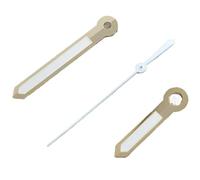 XTINKOPW 1 Juego de manecillas Luminosas 13,5 x 9 mm en Color Verde, Plateado, Gris Plomo y Dorado for Movimientos NH35, NH36, 7S26, 7S36, 4R35 4R36. Accesorios for Relojes(Gold White)