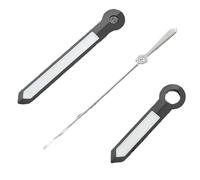 XTINKOPW 1 Juego de manecillas Luminosas 13,5 x 9 mm en Color Verde, Plateado, Gris Plomo y Dorado for Movimientos NH35, NH36, 7S26, 7S36, 4R35 4R36. Accesorios for Relojes(Gun Silver)