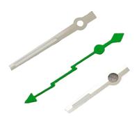 XTINKOPW 1 Juego de manecillas Luminosas Lightning 13 x 12 8 mm, Color Verde Plateado, for Movimientos NH35, NH36A, 7S26, 7S36, 4R35 y 4R36. Accesorios for Relojes(Light Gray)