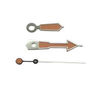 XTINKOPW 1 Juego de manecillas Luminosas Plateadas, Blancas, Azules, Rojas, Verdes y Naranjas for Relojes con Movimiento NH35, NH36, 7S26, 7S36, 4R35 4R36(Silver Orange)