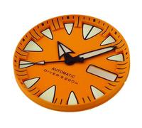 XTINKOPW 1 Pieza de 29 mm, Compatible con NH36 NH36A, Movimiento automático, Esfera roja, Azul, Amarilla y Naranja, Monster estéril, Verde Luminoso, Accesorios for Reloj de Buceo.(RedB dial Hand)