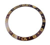 XTINKOPW 1 Pieza de Accesorios for Reloj automático de 37,1 mm x 31,3 mm, con Bisel Inclinado de aleación Azul, roja, Plateada y Negra, Compatible con Caja de Reloj de 39 mm.(NO.1)