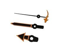 XTINKOPW 1 Pieza de manecillas de Reloj Naranjas con segundero de pez/Tortuga/tridente/Sirena, Accesorios de Repuesto for Reloj de Hombre, Movimiento NH35/NH36/4R36(4)