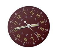 XTINKOPW 1 Pieza de Reloj Vintage de 28,5 mm, Esfera de Reloj de piloto estéril Negra/roja/Beige con Marcas Luminosas Verdes, Compatible con Movimiento NH35/36.(Model-2)