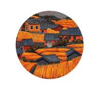 XTINKOPW 1 Pieza NH35 Esfera de Paisaje Rural Esfera de 28,5 mm Esfera NH36 Esfera de Color Esfera Compatible con Movimiento NH35/NH36 Piezas de Repuesto for Reloj(NO.8,NO Calendar)