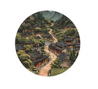 XTINKOPW 1 Pieza NH35 Esfera de Paisaje Rural Esfera de 28,5 mm Esfera NH36 Esfera de Color Esfera Compatible con Movimiento NH35/NH36 Piezas de Repuesto for Reloj(NO.9,Dual Calendar)