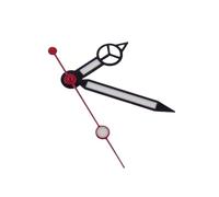 XTINKOPW 3 Agujas Luminosas de Acero Negro/Oro Rosa/Oro for NH35A, NH36A, ETA 2824, 2836, MIYOTA 8215, 821A, DG MINGZHU 2813.(Black Red,NH35 NH36)