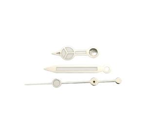 XTINKOPW 3 manecillas de Reloj C3/bgw9, Luminosas, Azules y Verdes, compatibles con NH-35-36, Accesorios for Reloj mecánico de Pulsera, Color Plata, Oro, Oro Rosa y Negro.(15,Fit EAT2824)