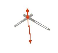 XTINKOPW 3 manecillas Luminosas for Reloj NH35, segundero con iluminación, Puntero for NH36 NH35, Movimiento automático, Color Plata, Dorado, Negro y Rojo.(Silver Orange)