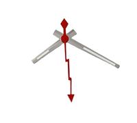 XTINKOPW 3 manecillas Luminosas for Reloj NH35, segundero con iluminación, Puntero for NH36 NH35, Movimiento automático, Color Plata, Dorado, Negro y Rojo.(Silver Red)