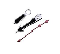 XTINKOPW 3 manecillas NH35 Negras, segundero con Rayo Rojo y Luminosa Verde débil, aptas for Accesorios de Reloj con Movimiento NH35 y NH36.