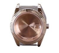 XTINKOPW Caja de Reloj estriada de Oro Rosa de 40 mm y 36 mm for Datejust NH35, NH36, NH38, Movimiento Miyota 8215 4R36, Esfera de 28,5 mm, 10 ATM(Solid Cover 1,36mm nh35 nh36)