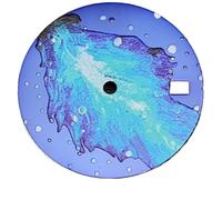 XTINKOPW Esfera de Reloj de Hoja de Color de 28,5 mm, NH35/36, Piezas modificadas for Movimientos NH35/36/4R, Esfera y Caras de Reloj de Colores.(Blue)