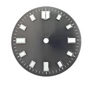 XTINKOPW Esfera de Reloj estéril NH35 de 28,5 mm, C3, Luminosa, con patrón de Arena, Compatible con Relojes NH35A y NH36, Calendario único.(WZ-N-104)