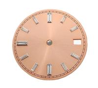 XTINKOPW Esfera de Reloj NH35 de 28,5 mm con Efecto Sol Multicolor, sin Piezas Luminosas, Compatible con el Movimiento NH35/NH36.(Rose)