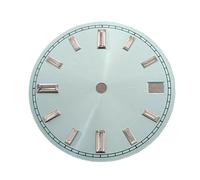 XTINKOPW Esfera de Reloj NH35 de 28,5 mm con Efecto Sol Multicolor, sin Piezas Luminosas, Compatible con el Movimiento NH35/NH36.(L-Blue Silver Nail)