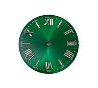 XTINKOPW Esfera de Reloj NH35 de 28,5 mm con números Romanos Negros for NH35/NH36/4R, Movimiento Sunray, Fecha, Ventana, Caja de Reloj for Hombre(A11)