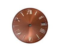 XTINKOPW Esfera de Reloj NH35 de 28,5 mm con números Romanos Negros for NH35/NH36/4R, Movimiento Sunray, Fecha, Ventana, Caja de Reloj for Hombre(A8)