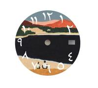 XTINKOPW Esfera NH35 con originalidad artística, 28,5 mm, números arábigos, Compatible con Movimiento NH35/NH36, repuestos de Reloj.(NO.4,Single Calendar)