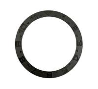 XTINKOPW Inserto de Bisel de Reloj de 38 mm for Caja de Reloj SKX007 SKX009 SRPD Sub, Caja de Acero Inoxidable Inclinada NH35, Anillo de Bisel de Buceo, Color Plateado.(Black)